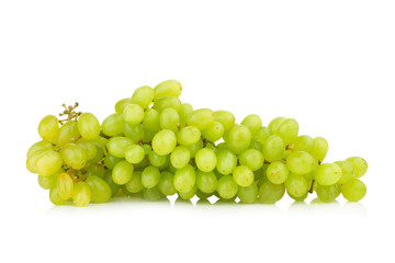 Fototapeta premium grape green isolated on white background