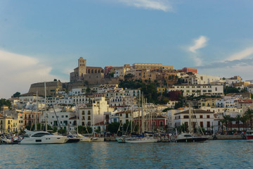 Fototapeta na wymiar Ibiza, España - 28 August, 2017: Ibiza Spain Balearic