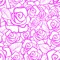 Seamless Pattern Summer Floral Design