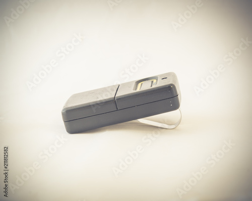 Close Up Studio Shot Of Garage Remote Controller With Visor