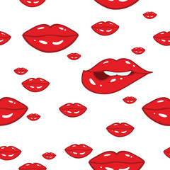 Lips vector pattern.  