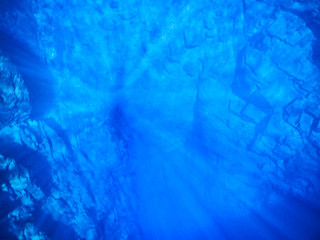 Lagoon mysterious, beautiful lagoon of transparent waters of turquoise blue, located in the city of Bonito, Mato Grosso do Sul, Brazil