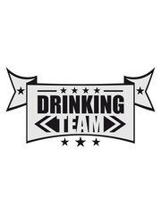 Obraz premium banner cool logo text oktoberfest alkohol bier saufen drinking team party feiern freunde saufen durst flasche member crew muster betrunken