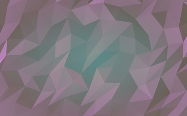 Abstract triangle geometrical purple background. Geometric origami style with gradient. 3D illustration