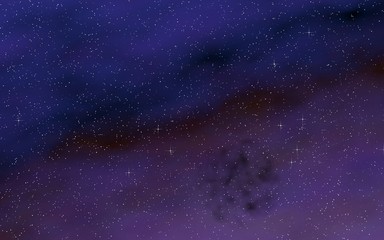 Colorful and beautiful space background. Outer space. Starry outer space texture. 3D illustration