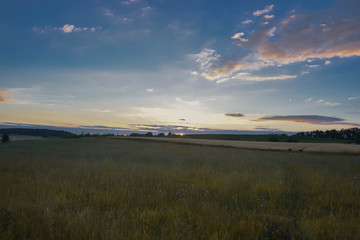 evening sky in germany