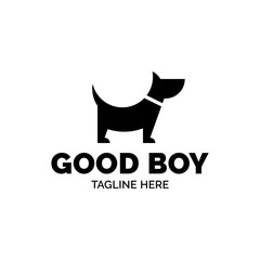 Good Boy Dog Vector Logo Template