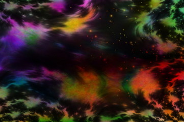 Colorful fractals - rainbow explosion
