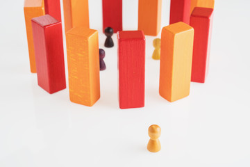 The concept of misunderstanding, a barrier in relations, denial of society.