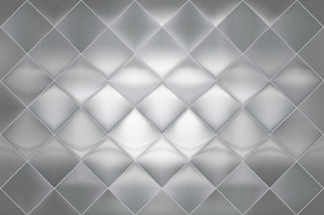 Stainless steel back splash surface with diamond pattern shapes