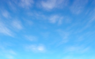 Cumulus white clouds in the clear blue sky in the morning. Blue sky background with white clouds. 3D illustration
