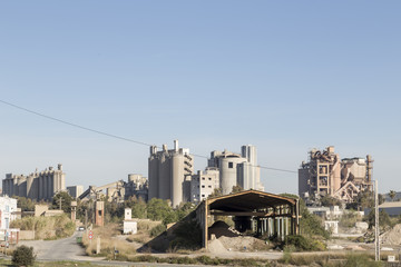 Fototapeta na wymiar industrial landscape in Sagunto, Valencia, Spain