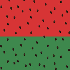 watermelon color background with black seeds, minimal pop style, summer mood
