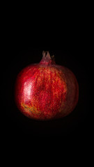 Pomegranate in Dark Food Photography Style
