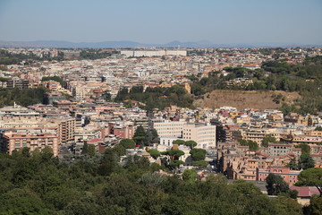 Fototapeta premium View from St. Peter's Basilica on Rome Italy