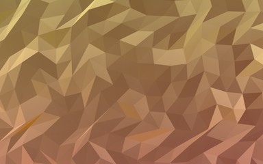 Abstract triangle geometrical orange background. Geometric origami style with gradient. 3D illustration