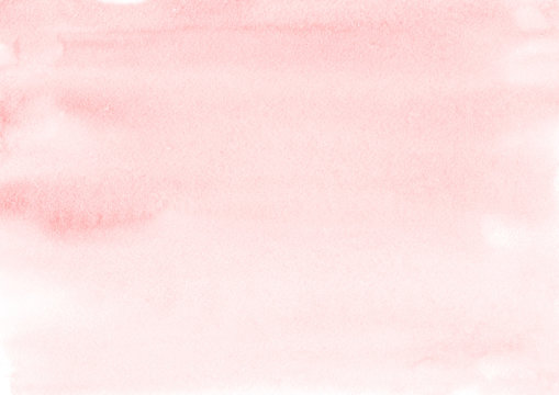 Pink uniform watercolor background of gentle soft saturation as an unobtrusive template for designers.