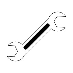 Wrench construction tool vector illustration graphic design