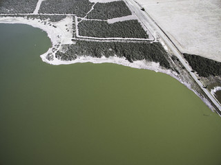 Pampas lagoon, aerial view © foto4440