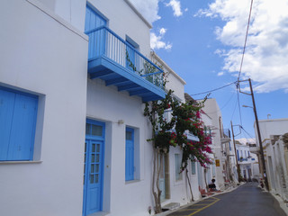 typicall houses in a small village in greece