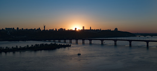 Obraz premium Sunset in Kiev