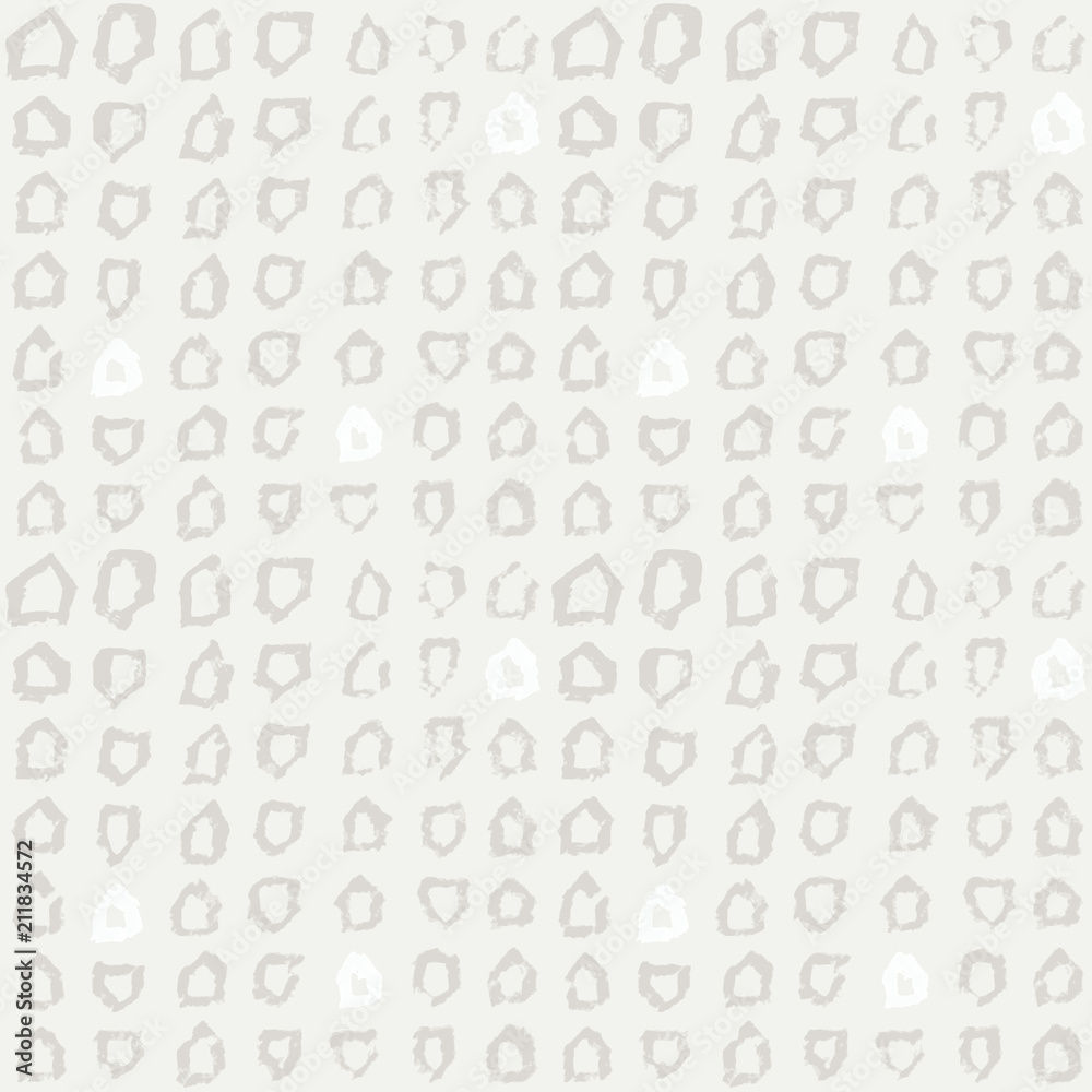 Poster Seamless pattern with hand drawn shapes