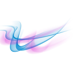 Abstract colored background, abstract lines twisting into beautiful bends