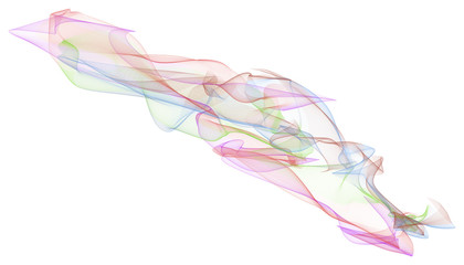 Abstract smoky line art illustrations background. Generative, backdrop, decoration & curve.