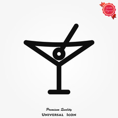 Martini icon Vector on background