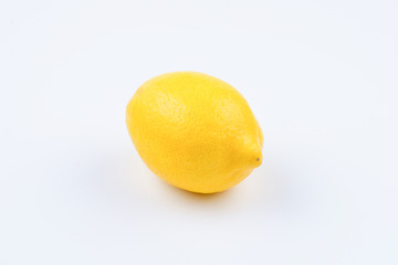 Lemon isolated on white background. Space for test or design.
