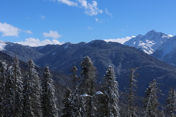 Winter mountains of the Kavkazky ridge