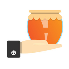 liquid sweet honey,vector image, flat design