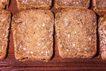 Grain bread close-up