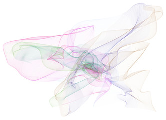 Abstract illustrations of smoky line art, conceptual. Drawing, round, backdrop & wallpaper.