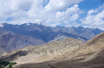 Fototapeta premium Landscape in Likir in Ladakh, India