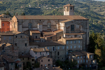 Fototapeta na wymiar Old monastery in a village in Italy