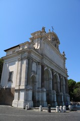 Fountain Fontana Paola at Via Garibaldi in Rome, Italy