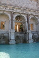 Fontana dell'Acqua Paola at Via Garibaldi in Rome, Italy