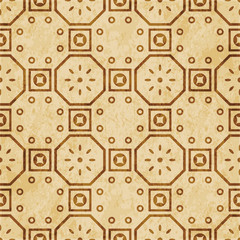 Retro brown cork texture grunge seamless background Polygon Square Round Frame Flower