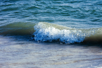 sea wave close up, low angle view