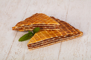 Sweet Waffle with jam