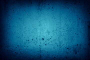 Blue textured concrete wall background