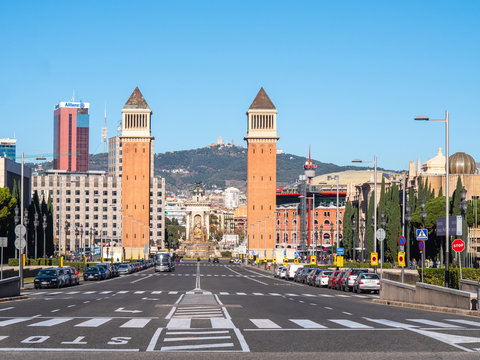 The Barcelona's Venetian towers
