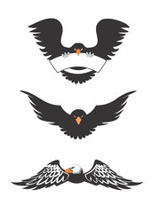 Eagle ful body vector mascot