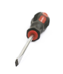 Black screwdriver isolated