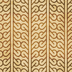 Retro brown cork texture grunge seamless background Curve Round Cross Tracery Frame Line