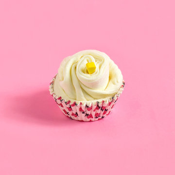 Socks in form for baking cupcakes, imitation cupcakes