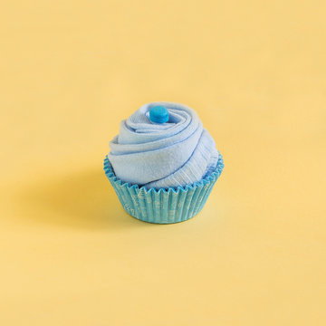 Socks in form for baking cupcakes, imitation cupcakes