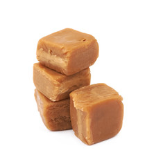 Scottish whisky fudge candy isolated