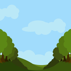 Obraz premium Isolated landscape image